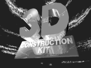 3D Construction Kit title screen for Amiga
